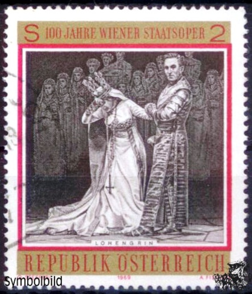 Österreich o 1969 - 2 S - 100 J. Wiener Staatsoper