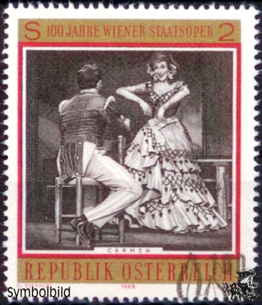 Österreich o 1969 - 2 S - 100 J. Wiener Staatsoper