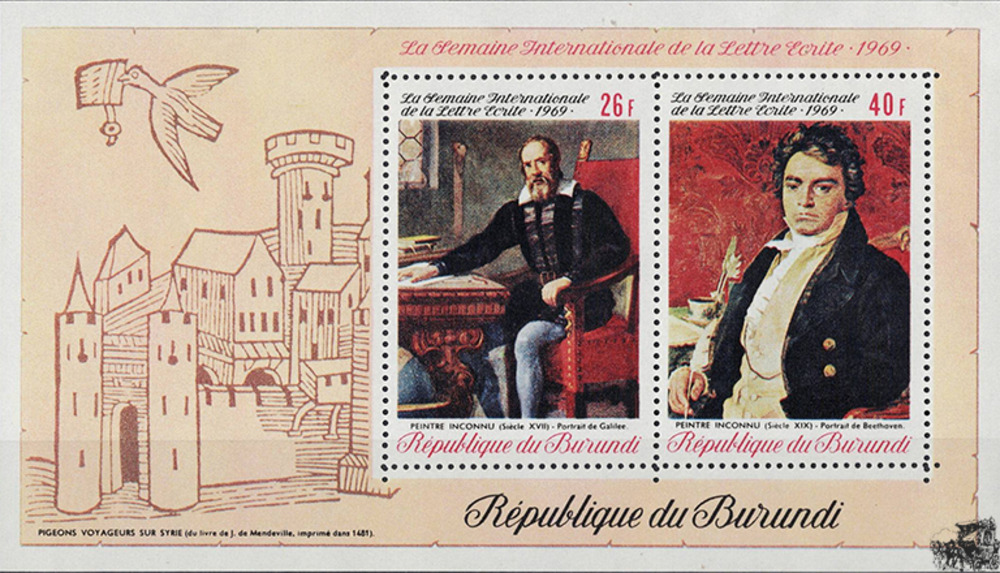 Burundi 1969 ** - Galileo & Beethoven