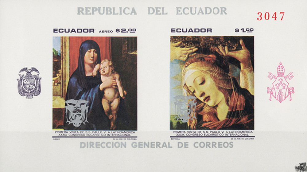 Ecuador 1969 ** - 1. Jahrestag der ersten Reise des Papstes Paul VI.