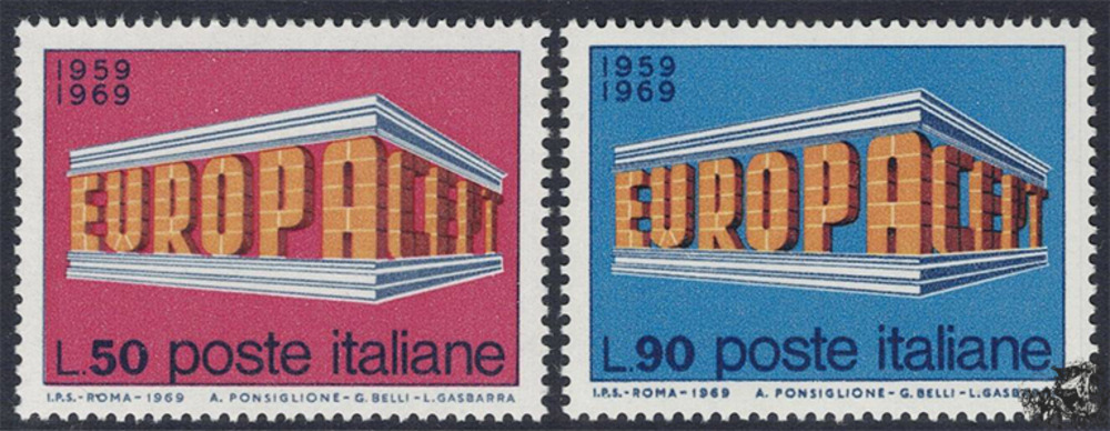 Italien 1969 ** - EUROPA, Tempelform