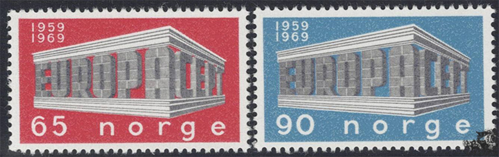 Norwegen 1969 ** - EUROPA, Tempelform