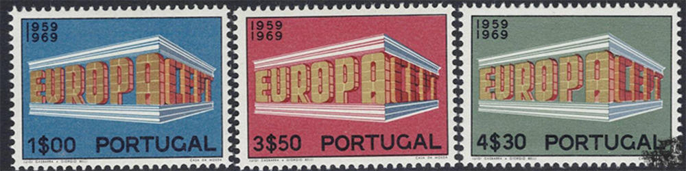 Portugal 1969 ** - EUROPA, Tempelform
