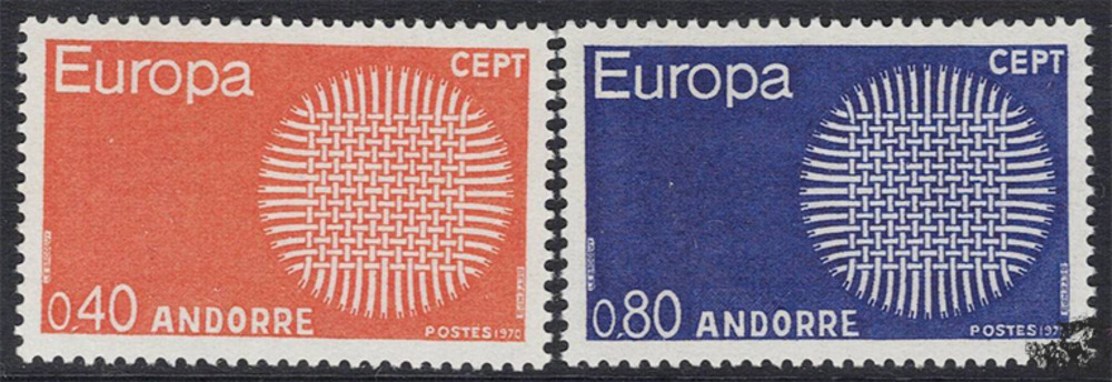 Andorra franz. 1970 ** - EUROPA, Sonne Andorra franz. 1970 ** - EUROPA, Sonne