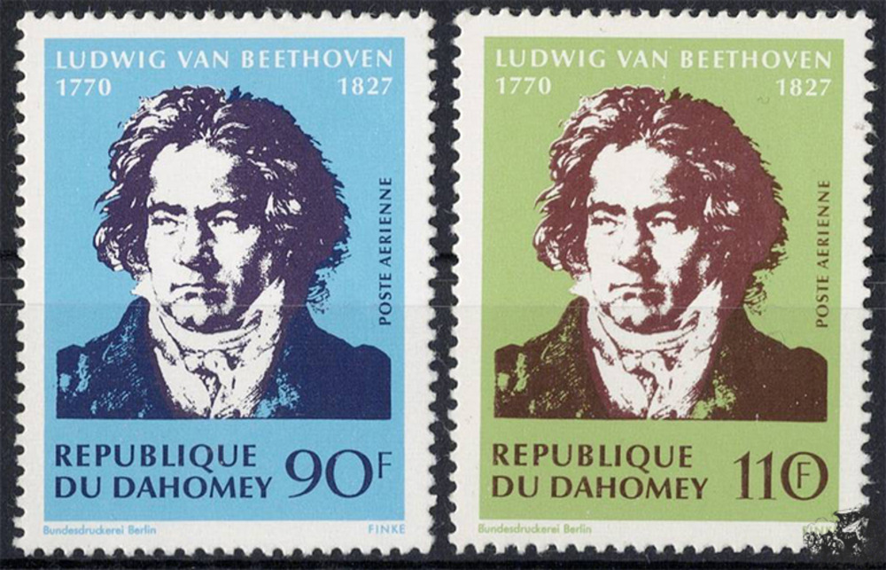 Dahomey 1970 o - 200. Geburtstag von Ludwig von Beethoven