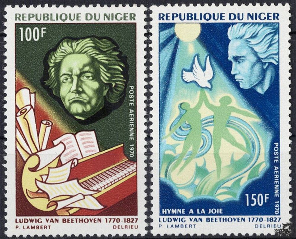 Niger 1970 ** - 200. Geburtstag von Ludwig van Beethoven