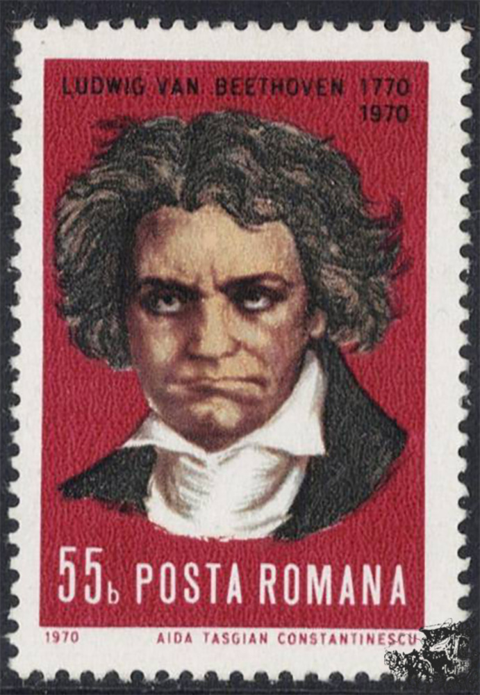 Rumänien 1970 ** - 200. Geburtstag von Ludwig van Beethoven