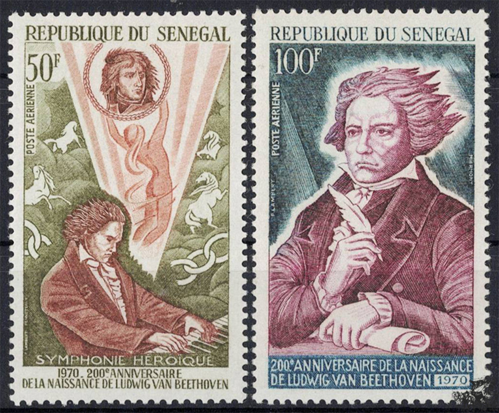 Senegal 1970 ** - 200. Geburtstag von Ludwig van Beethoven
