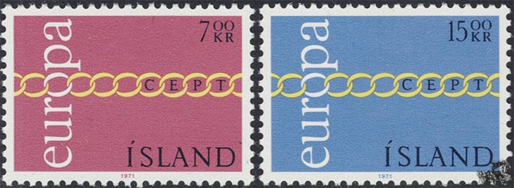 Island 1971 ** - EUROPA, Brüderlichkeit 