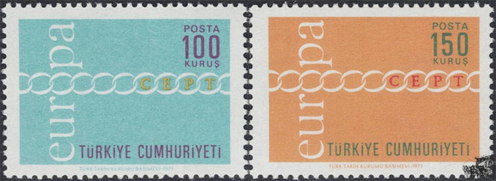 Türkei 1971 ** - EUROPA, Brüderlichkeit 
