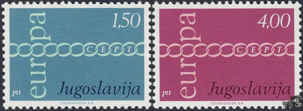 Jugoslawien 1971 ** - EUROPA, Brüderlichkeit 
