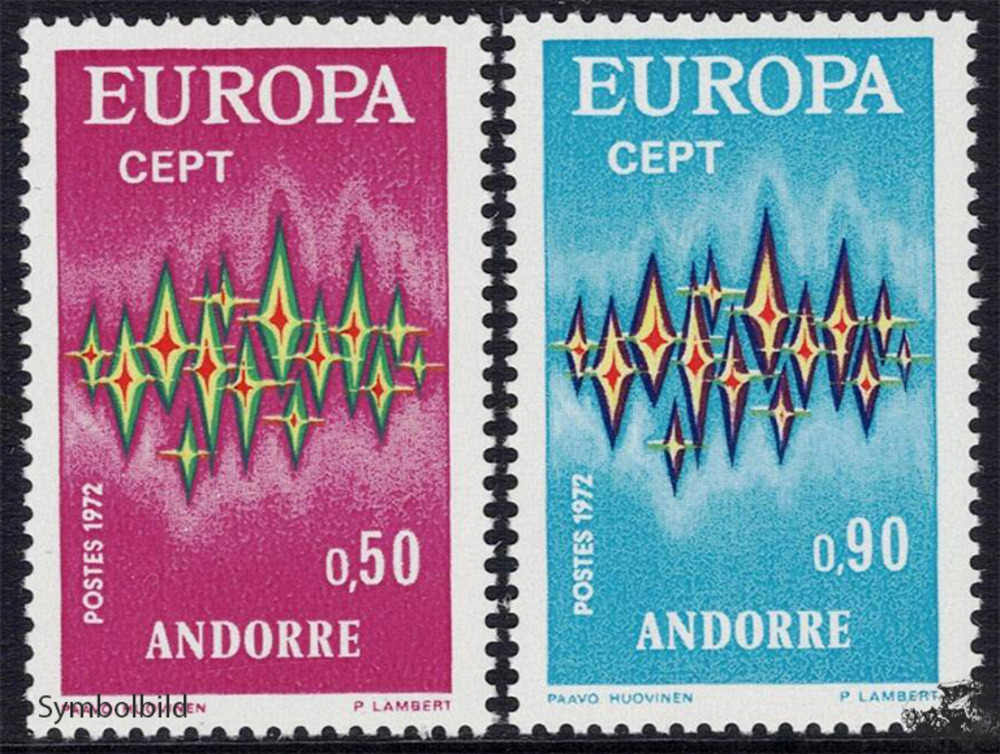 Andorra franz. 1972 ** - EUROPA, Sterne