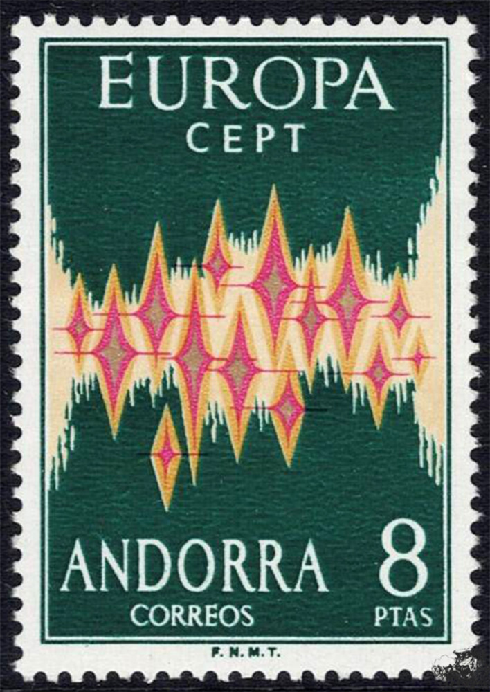 Andorra span. 1972 ** - EUROPA, Sterne Andorra span. 1972 ** - EUROPA, Sterne