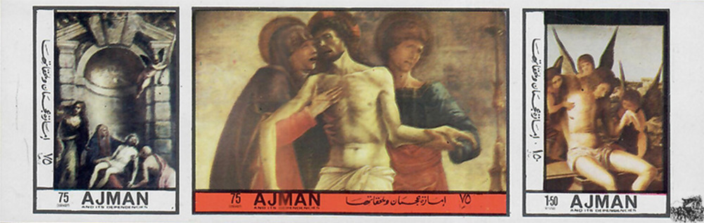 Ajman 1972 ** - 0,75-1,50 R - Ostern: Gemälde - Satz Ajman 1972 ** - 0,75-1,50 R - Ostern: Gemälde - Satz