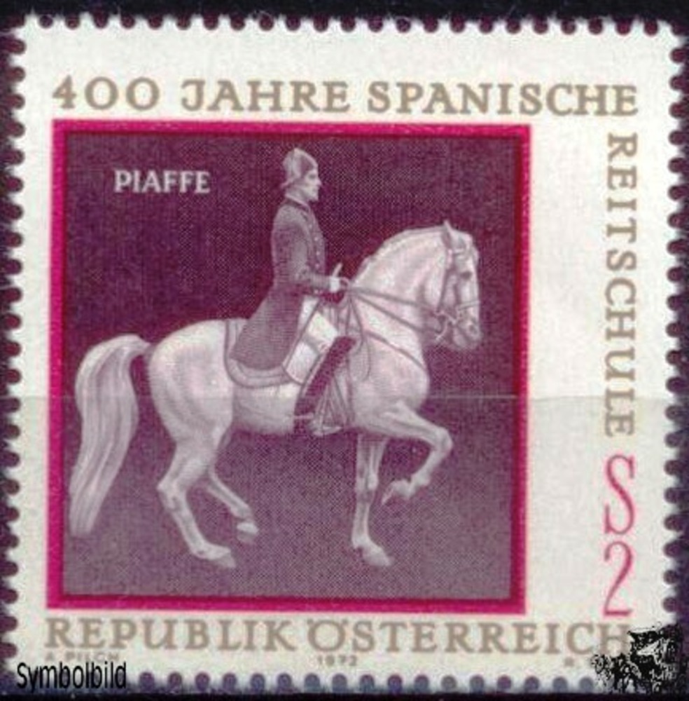 Österreich ** 1972 - 2 S - 400 J. Spanische Hofreitschule Österreich ** 1972 - 2 S - 400 J. Spanische Hofreitschule