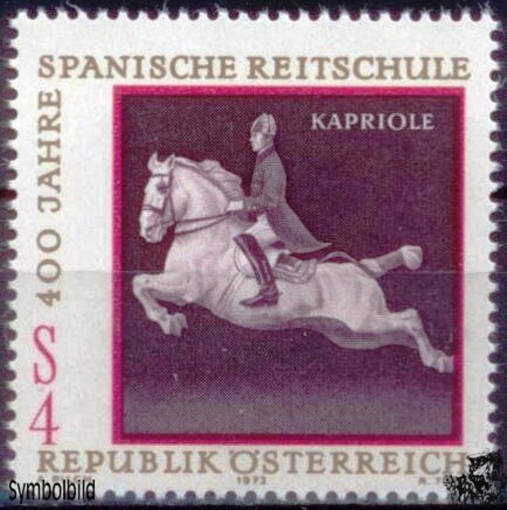 Österreich ** 1972 - 4 S - 400 J. Spanische Hofreitschule