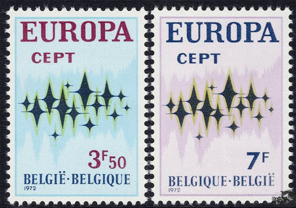 Belgien 1972 ** - EUROPA, Sterne