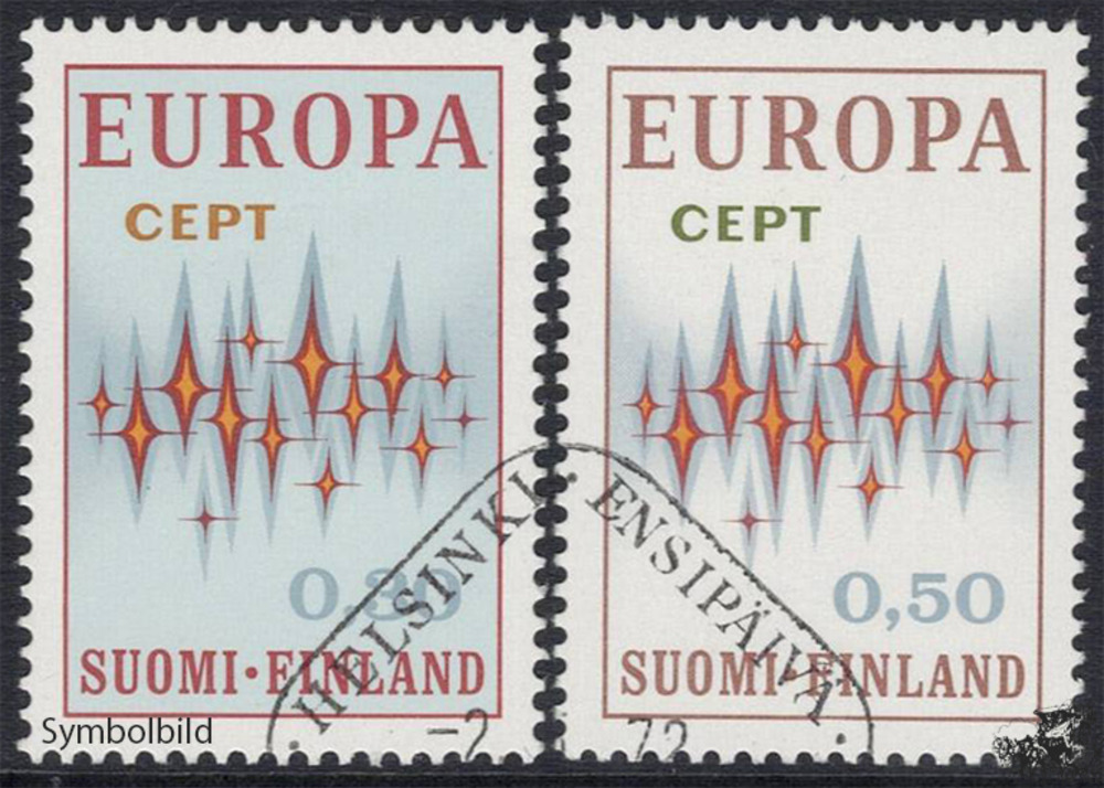 Finnland 1972 o - EUROPA, Sterne