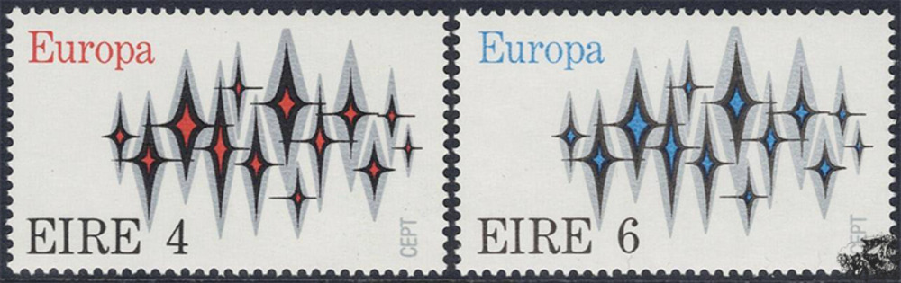 Irland 1972 ** - EUROPA, Sterne