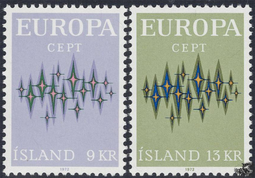 Island 1972 ** - EUROPA, Sterne