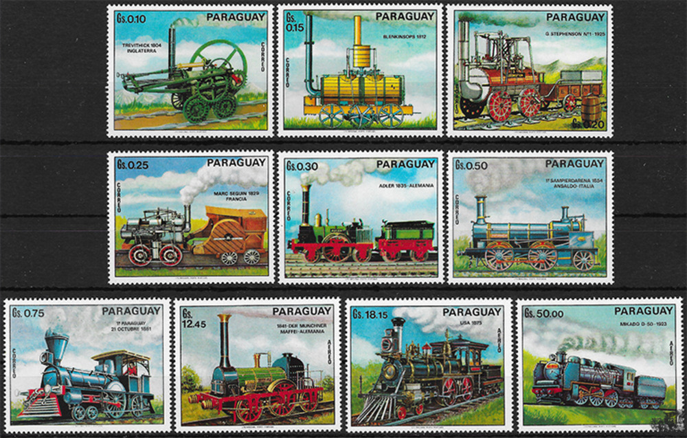 Paraguay 1972 ** - Alte Lokomotiven