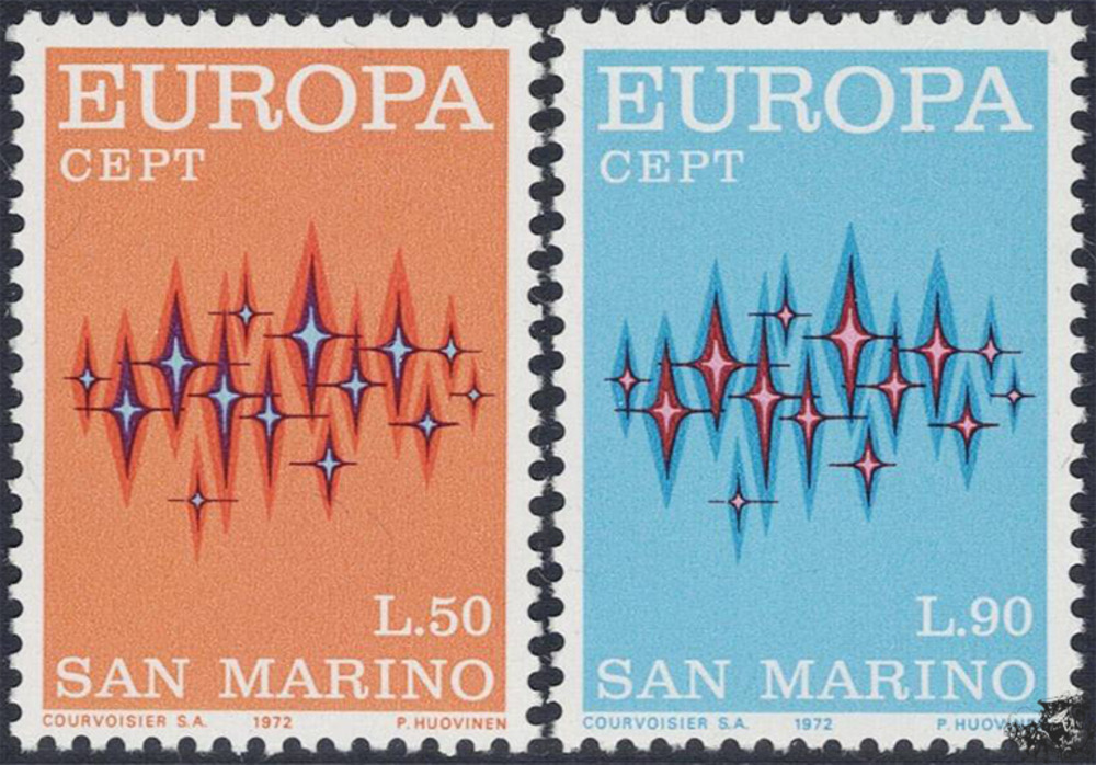 San Marino 1972 ** - EUROPA, Sterne