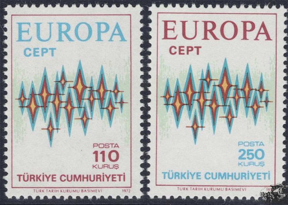 Türkei 1972 ** - EUROPA, Sterne