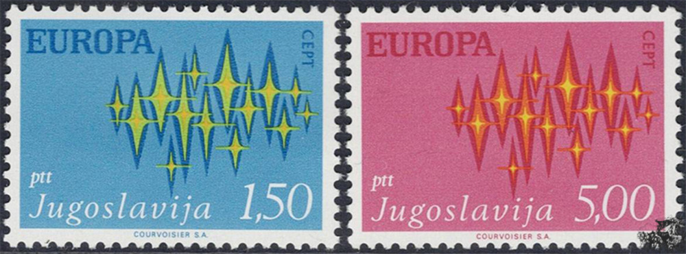Jugoslawien 1972 ** - EUROPA, Sterne