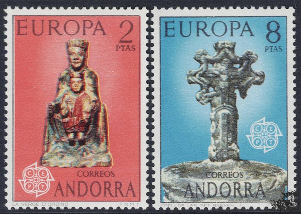 Andorra span. 1974 ** - EUROPA, Skulpturen