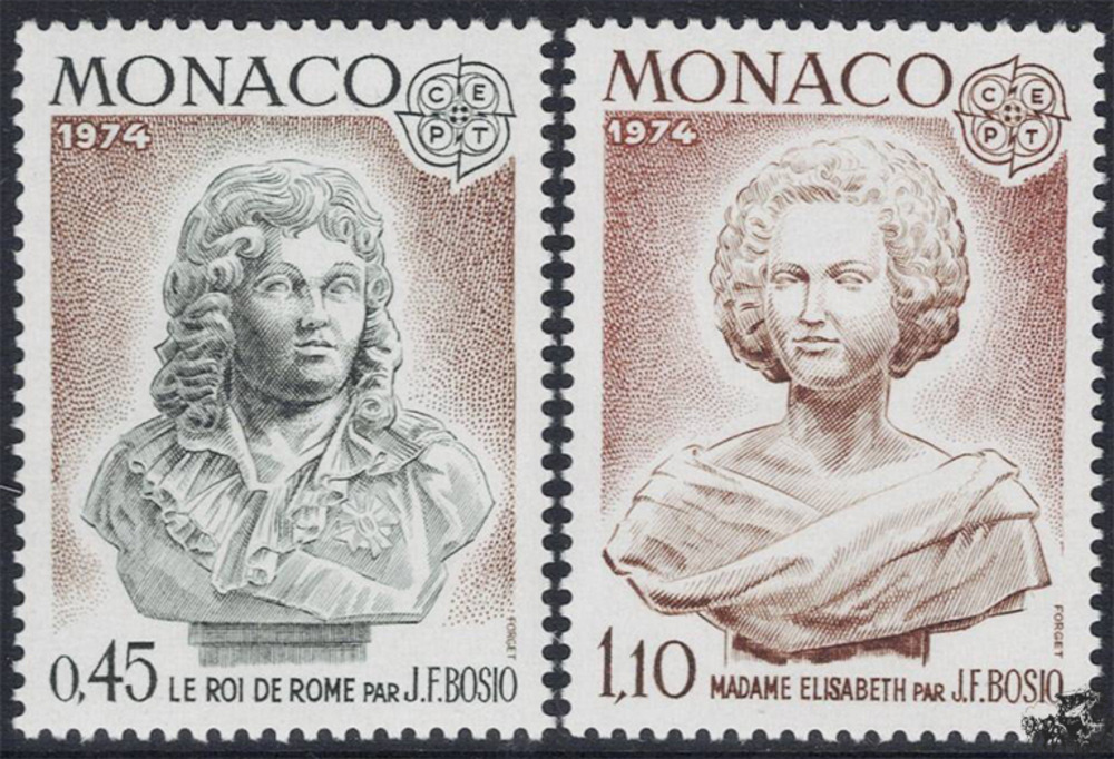 Monaco 1974 ** - EUROPA, Skulpturen