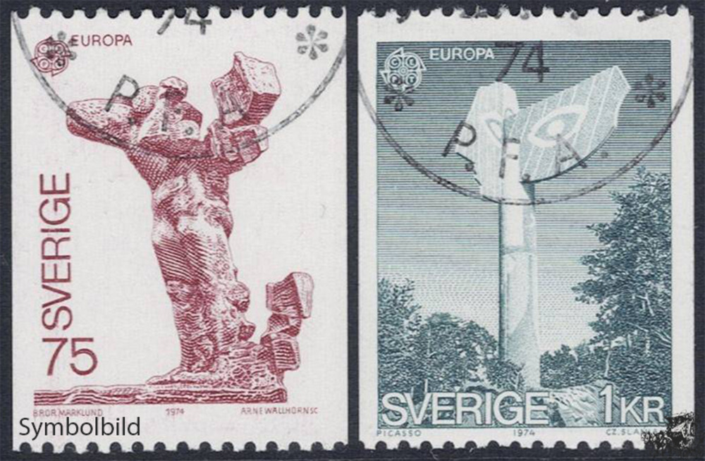 Schweden 1974 o - EUROPA, Skulpturen 