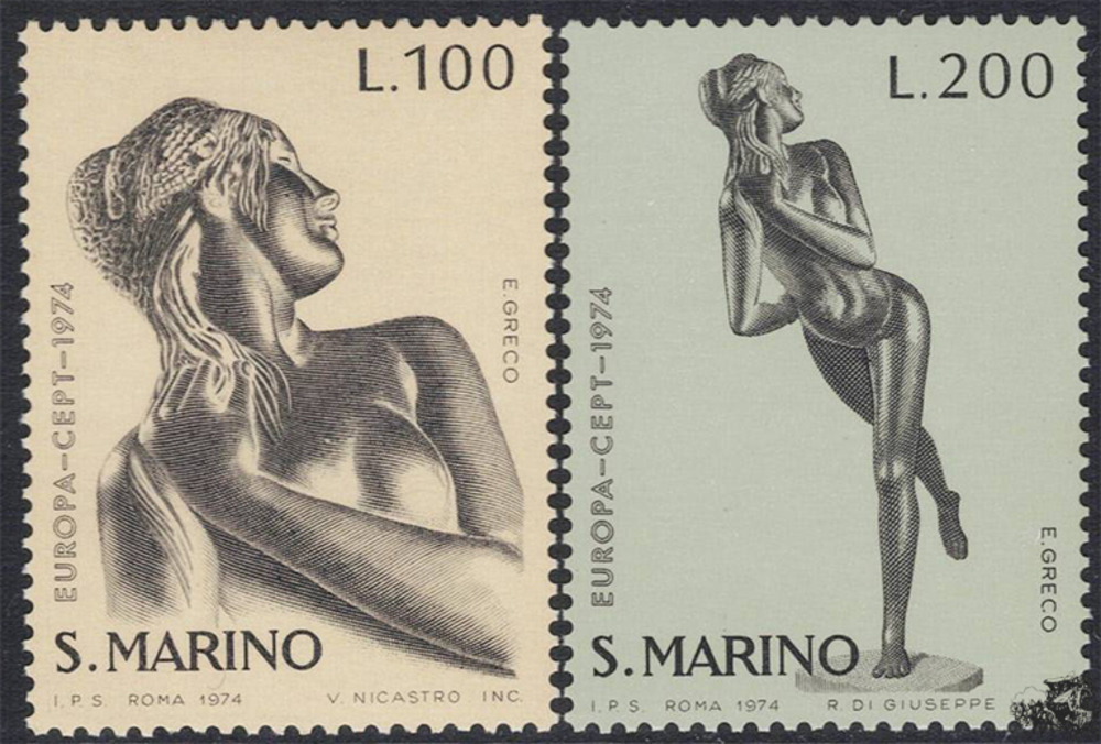 San Marino 1974 ** - EUROPA, Skulpturen 