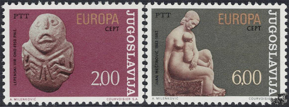 Jugoslawien 1974 ** - EUROPA, Skulpturen
