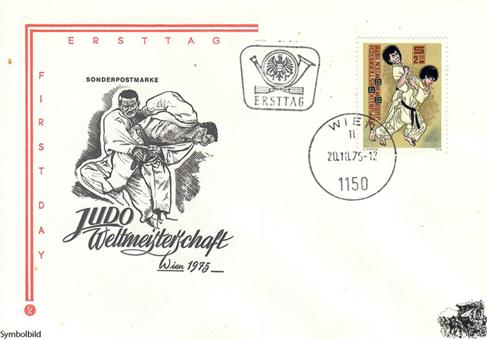 Österreich FDC 1975 - 2,50 S - Judo-Weltmeisterschaften Österreich FDC 1975 - 2,50 S - Judo-Weltmeisterschaften