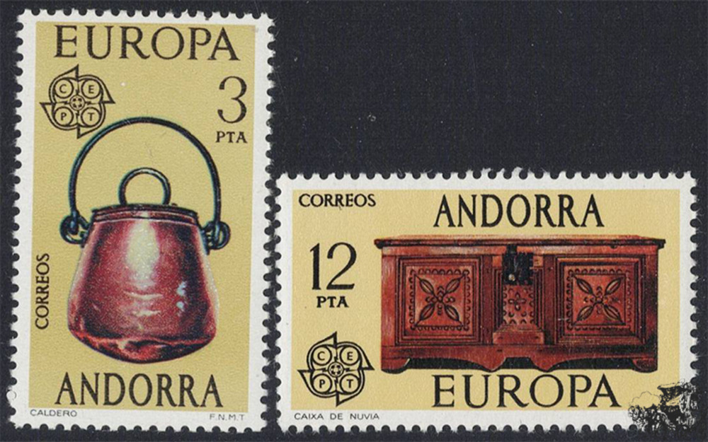 Andorra span. 1976 ** - EUROPA, Kunsthandwerk Andorra span. 1976 ** - EUROPA, Kunsthandwerk