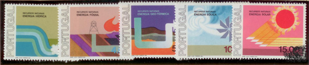 Portugal ** 1976 - Natürliche Ressourcen (II) Energie Portugal ** 1976 - Natürliche Ressourcen (II) Energie