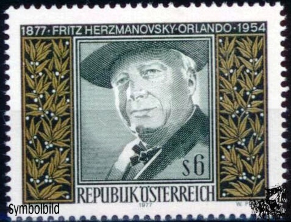Österreich ** 1977 - 6 S - 100. Geburtstag von Fritz Herzmanovsky-Orlando