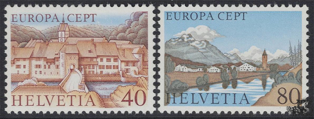 Schweiz 1977 ** - EUROPA, Landschaften