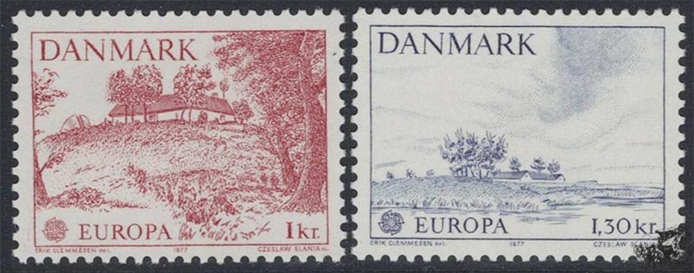 Dänemark 1977 o - EUROPA, Landschaften Dänemark 1977 o - EUROPA, Landschaften