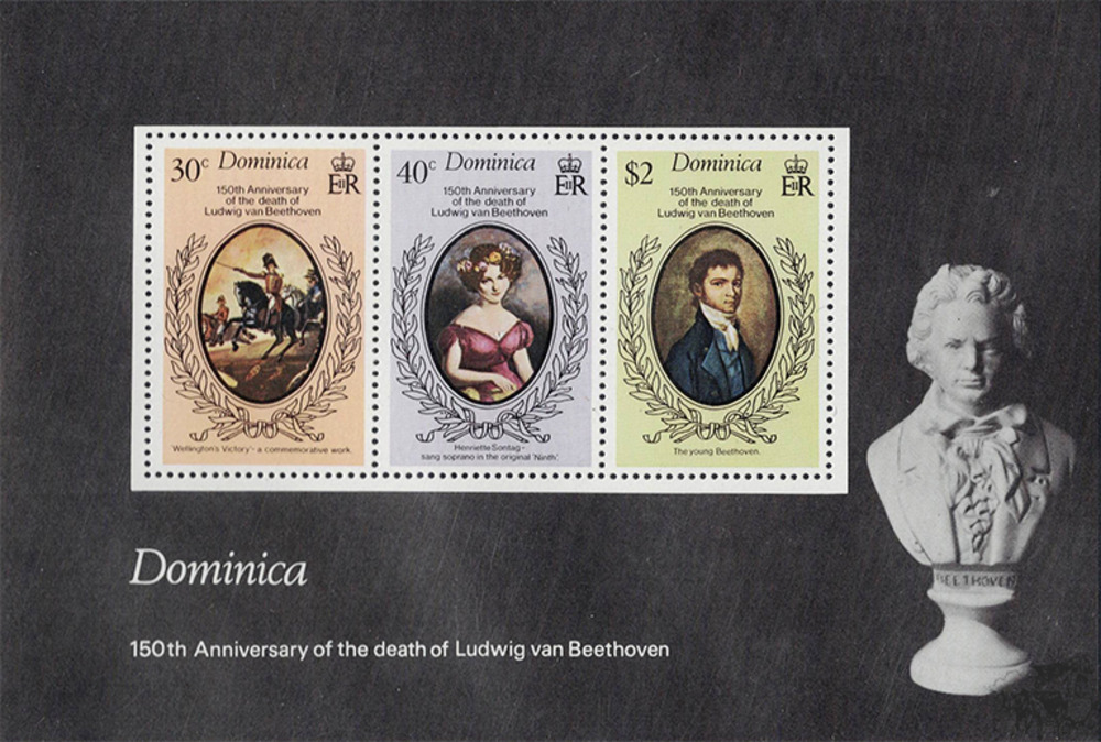 Dominica 1977 ** - 150. Todestag von Ludwig van Beethoven