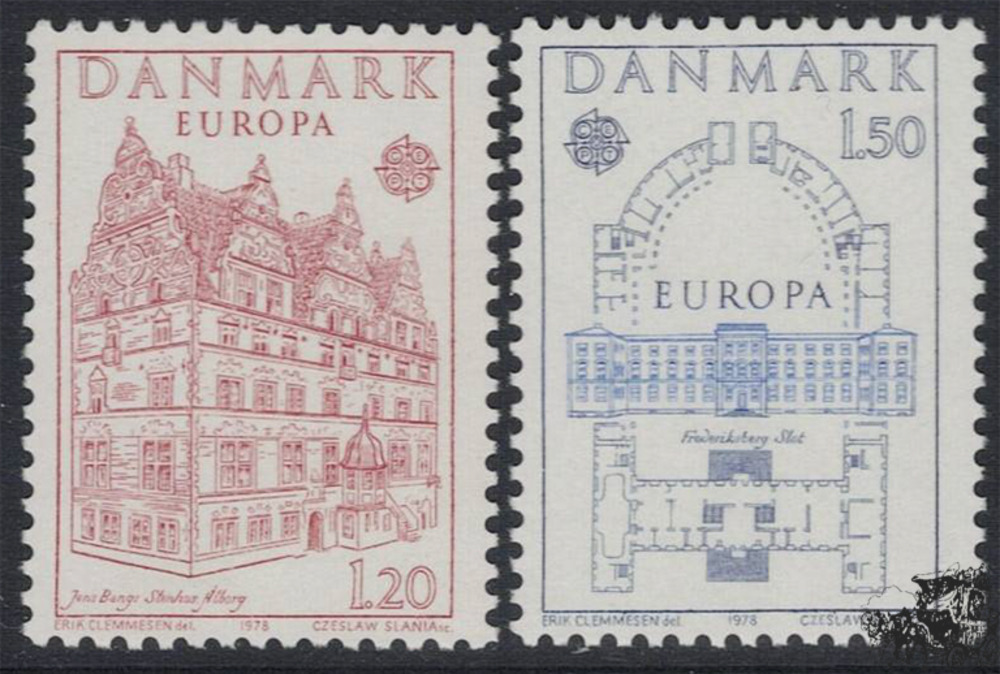 Dänemark 1978 o - EUROPA, Baudenkmäler Dänemark 1978 o - EUROPA, Baudenkmäler