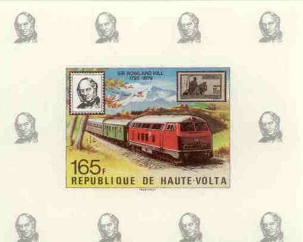 Eisenbahnblock 1979 Obervolta-Burkina Faso Eisenbahnblock 1979 Obervolta-Burkina Faso