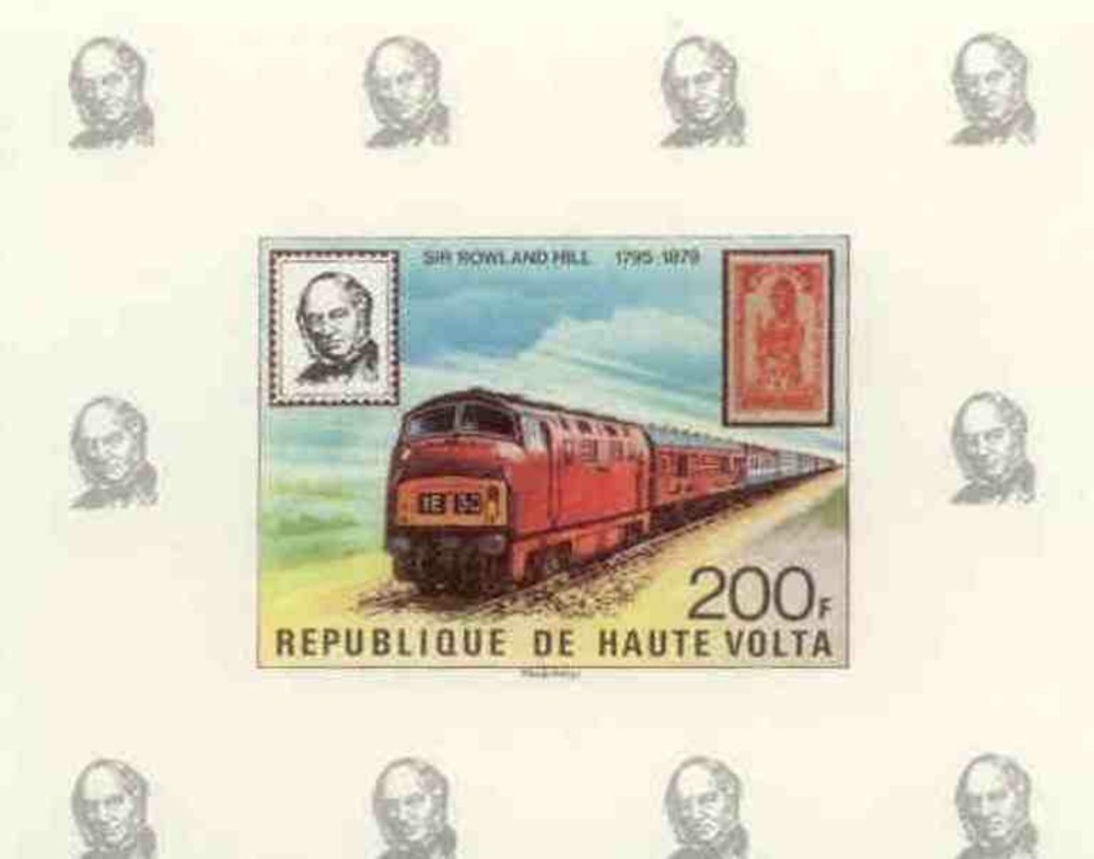 Eisenbahnblock 1979 Obervolta-Burkina Faso Eisenbahnblock 1979 Obervolta-Burkina Faso