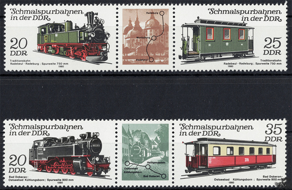 DDR 1980 ** - Schmalspurbahnen, Traditionsbahn Radebeul Ost-Radeburg