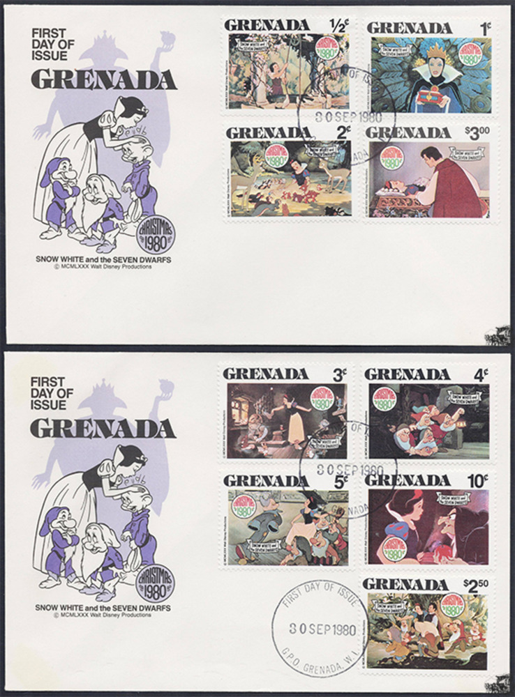 Grenada 1980 FDC - Disneymarken, Schneewittchen