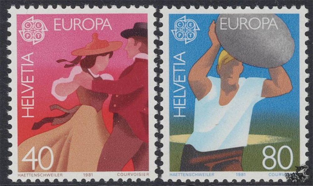 Schweiz 1981 o - EUROPA, Folklore Schweiz 1981 o - EUROPA, Folklore