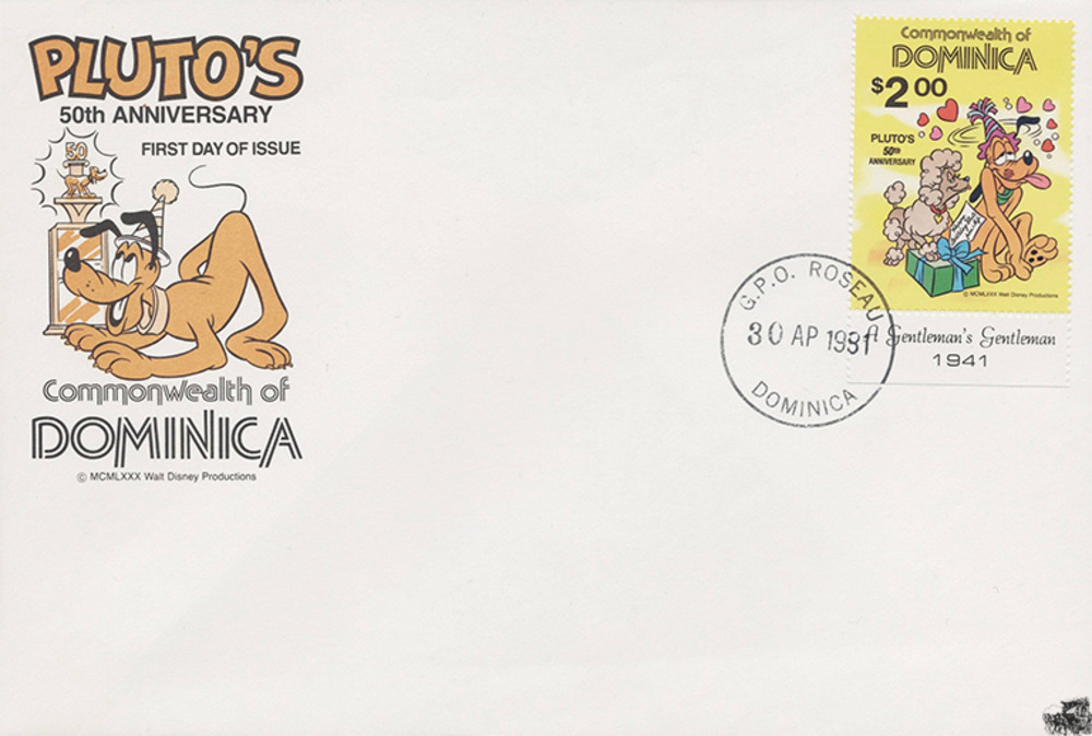 Dominica 1981 FDC - Disneymarke, Geburtstag