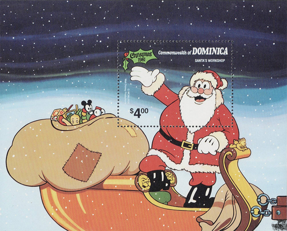 Dominica 1981 ** - Disneyblock, Weihnachtsmann