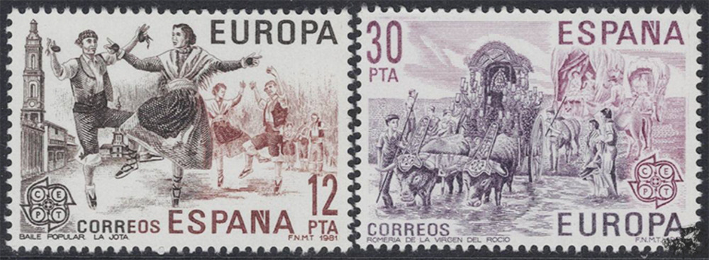 Spanien 1981 o - EUROPA, Folklore Spanien 1981 o - EUROPA, Folklore