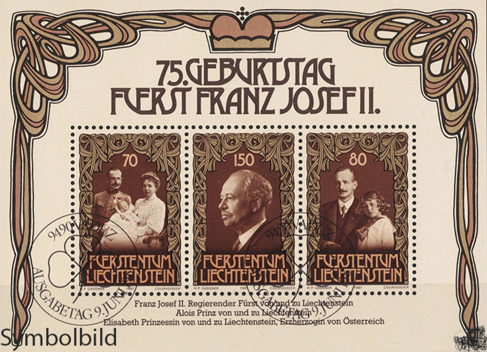 Liechtenstein 1981 o - 75. Geburtstag von Fürst Franz Josef II.